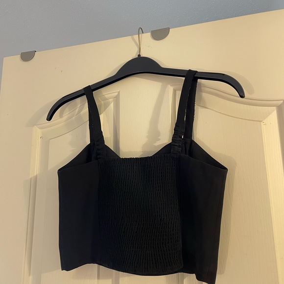 Sunday Best Black Cropped Tank Top - Picture 2 of 3